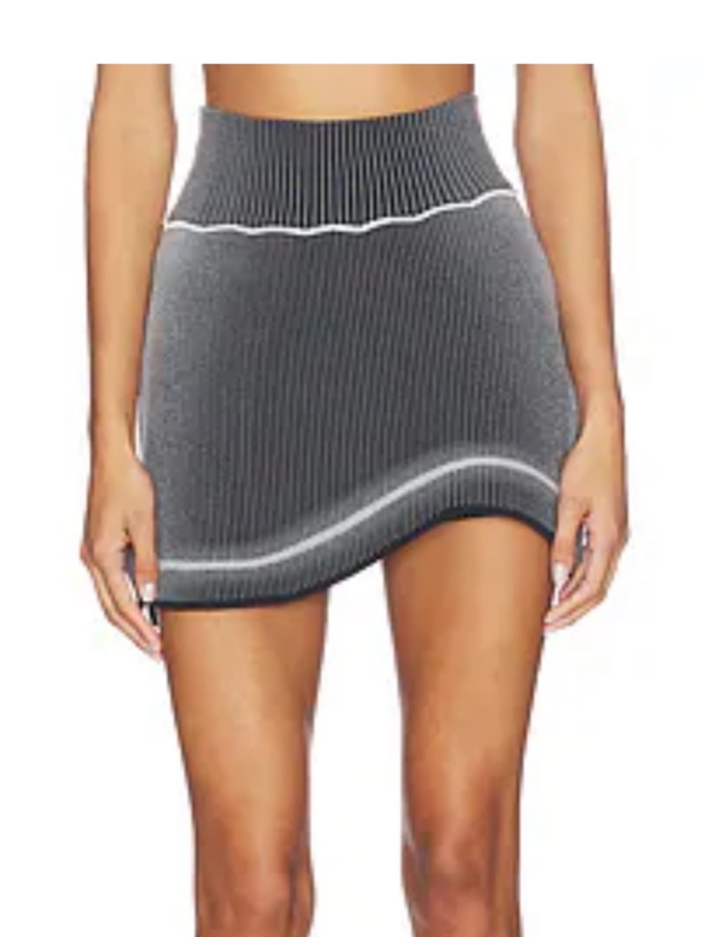 PH5 Black Ribbed Tank & Mini Skirt Set - Picture 2 of 6